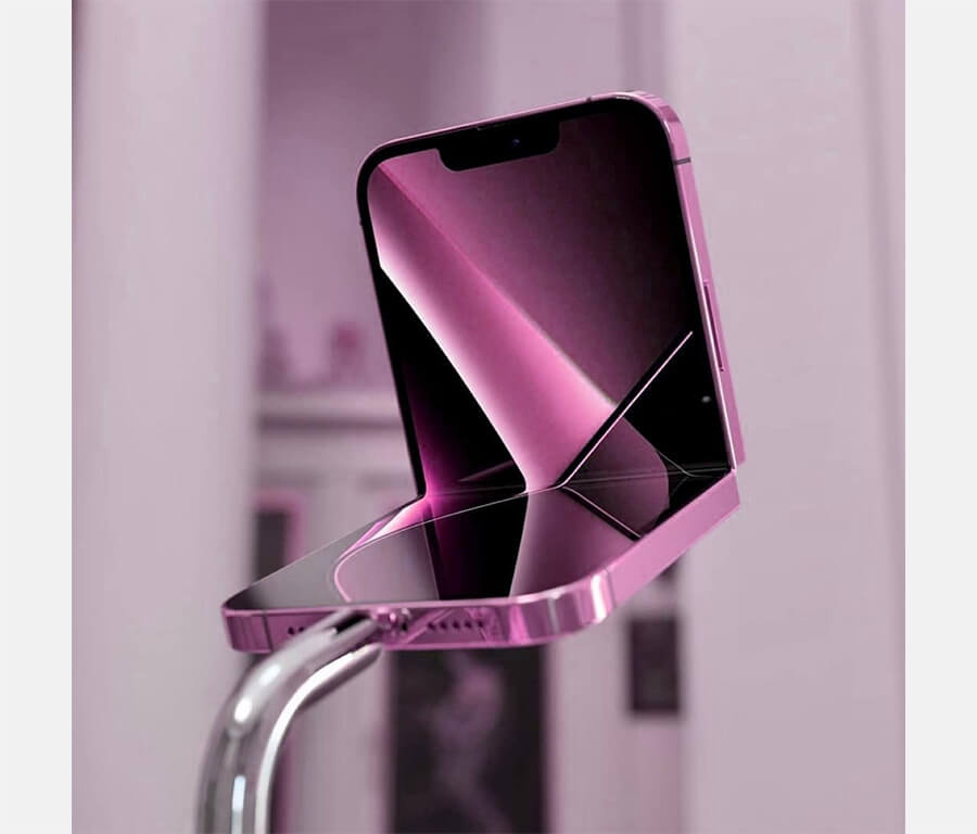 Lộ diện iPhone Flip màu hồng: Thiết kế vỏ sò như Z Flip3 5G, đảm bảo sẽ đốn tim chị em - Hình 3