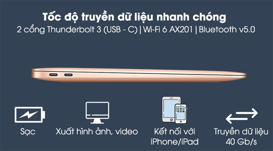 Apple Macbook Air 13" (2020) i5 1.1GHz/16GB/512GB - Hình 2