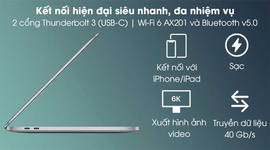 Apple Macbook Pro 13" (2020) M1 8GB/256GB - Hình 6