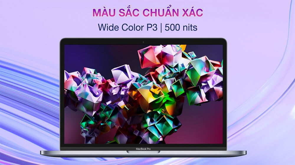 MacBook Pro 13-inch 2022 | M2 16GB/256GB - Màu sắc hiển thị