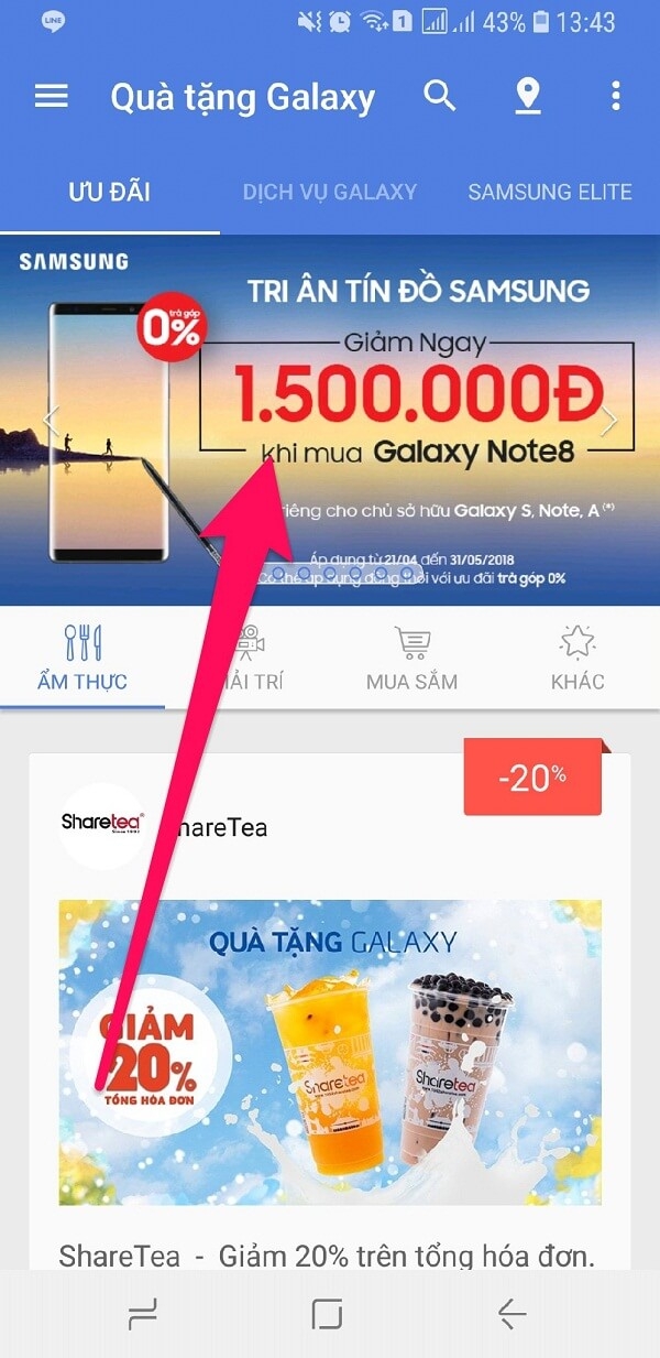 Mách bạn cách mua Galaxy Note 8 giảm 1.5 triệu bằng Quà tặng Galaxy - Hình 2