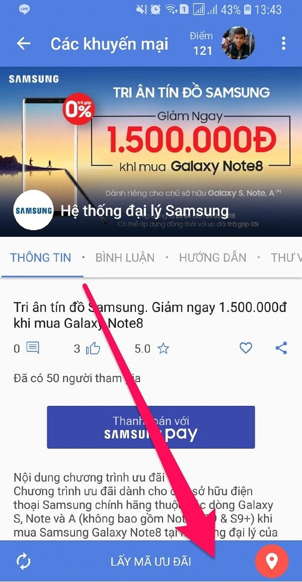 Mách bạn cách mua Galaxy Note 8 giảm 1.5 triệu bằng Quà tặng Galaxy - Hình 3