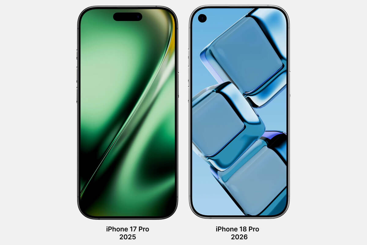 So sánh thiết kế màn hình iPhone 17 Pro và iPhone 18 Pro