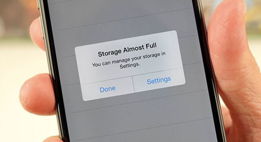 Bộ nhớ máy bị đầy