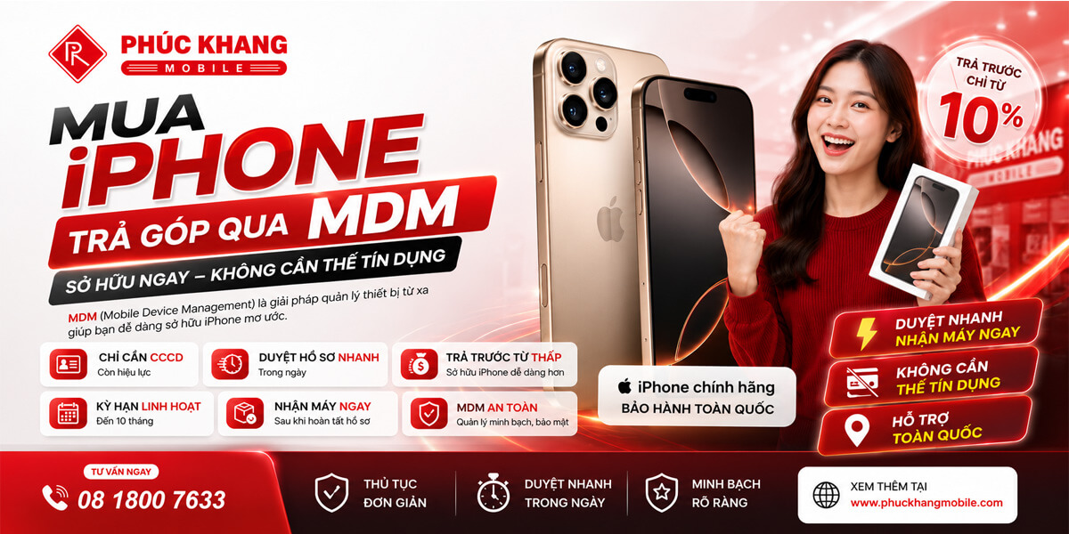 Dịch vụ mua iPhone cũ trả góp qua MDM