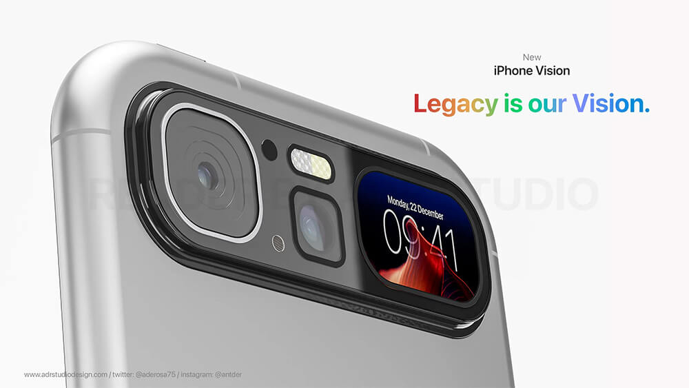 Concept iPhone Vision được lấy cảm hứng từ kính VR Apple Vision Pro - Hình 5