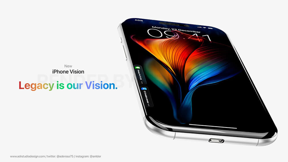 Concept iPhone Vision được lấy cảm hứng từ kính VR Apple Vision Pro - Hình 3