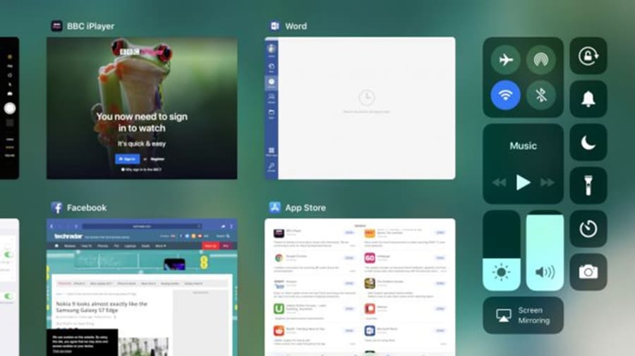 Thay đổi Wi-Fi và Bluetooth thông qua Control Center