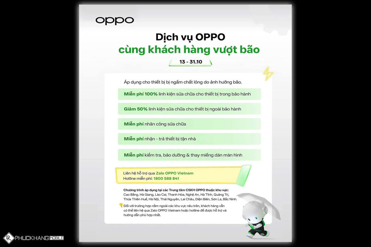 Thông tin chi tiết chương trình OPPO OPPO