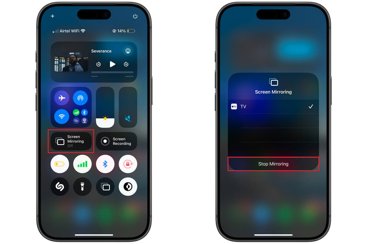 Cách tắt phản chiếu màn hình iPhone