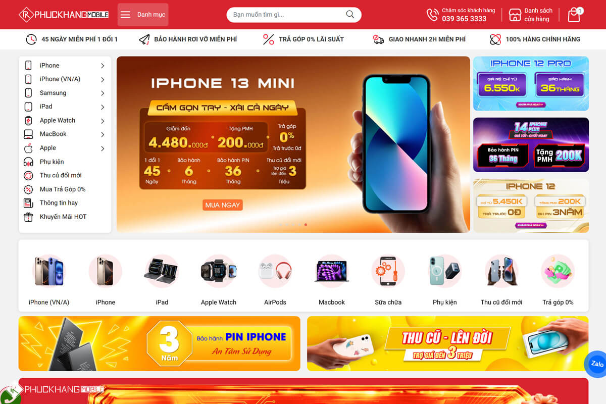 Website Phúc Khang Mobile Website Phúc Khang Mobile