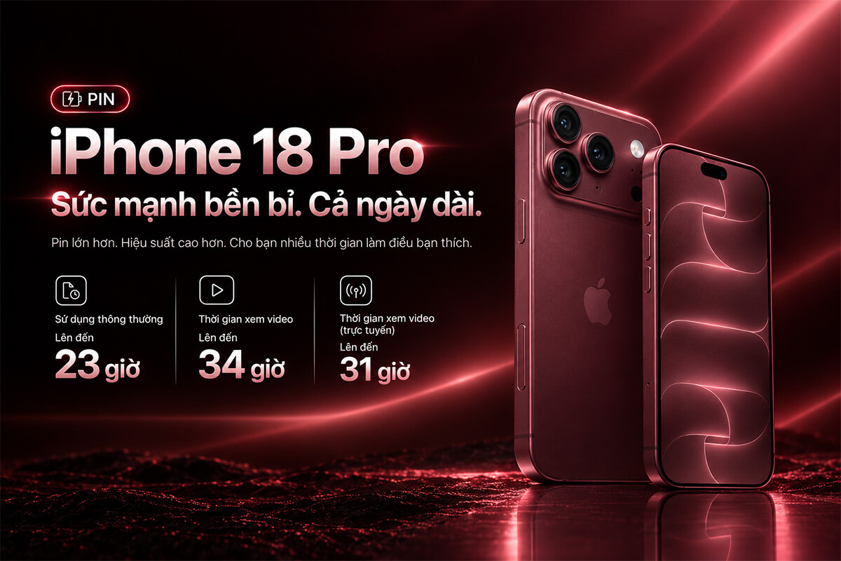 Pin iPhone 18 Pro