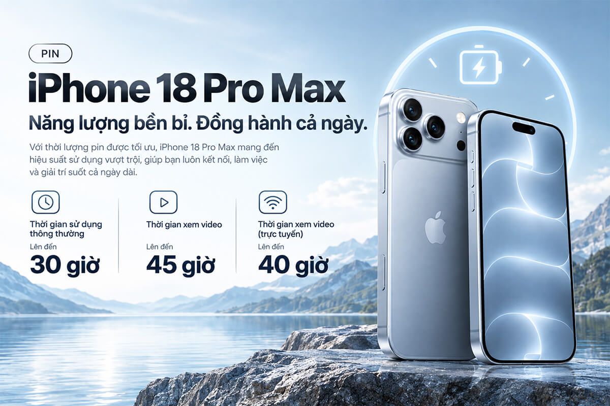 Pin iPhone 18 Pro Max Pin iPhone 18 Pro Max