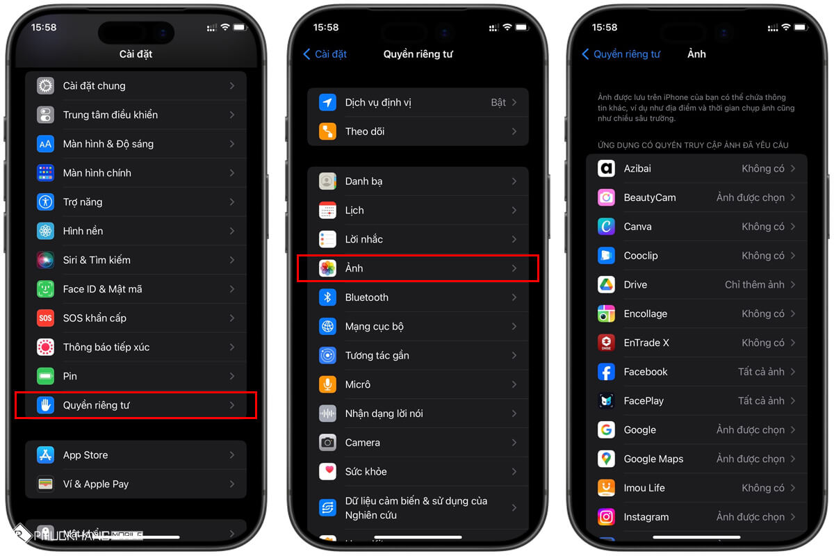 Quyền truy cập ảnh