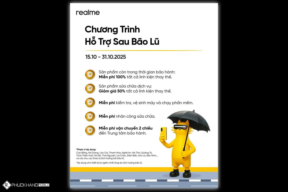 Thông tin chi tiết chương trình realme realme