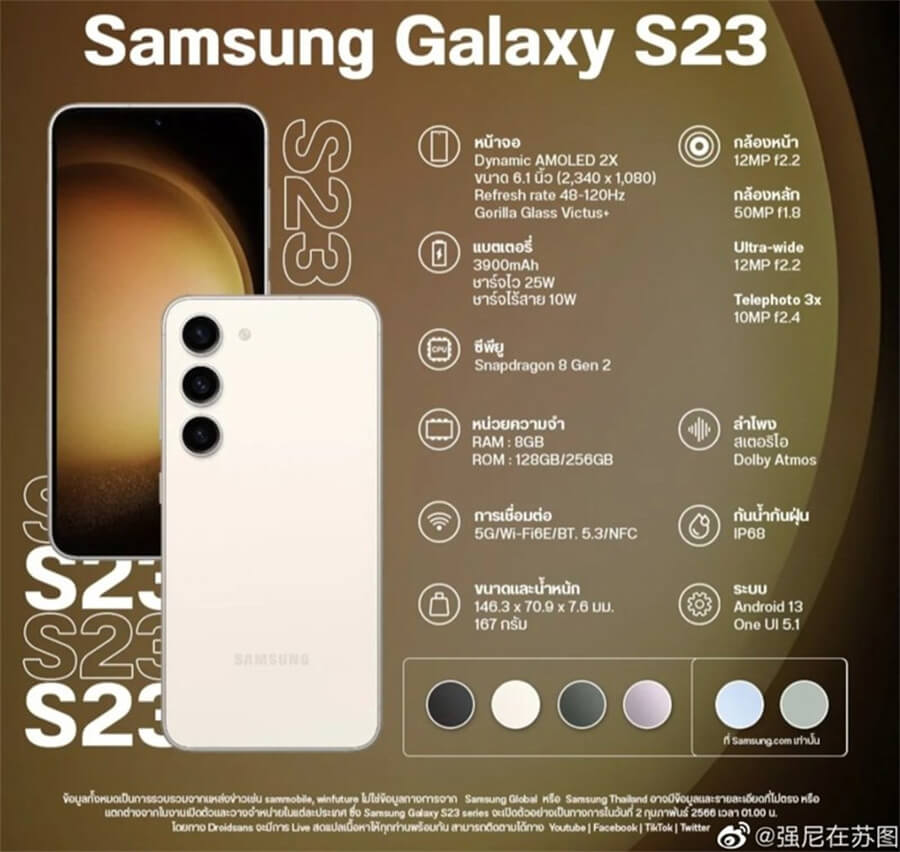 Bất ngờ rò rỉ các phiên bản màu độc quyền và giá bán của dòng Galaxy S23 - Hình 1 Bất ngờ rò rỉ các phiên bản màu độc quyền và giá bán của dòng Galaxy S23 - Hình 1