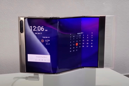 Rò rỉ thiết kế mẫu điện thoại cuộn mới của Samsung