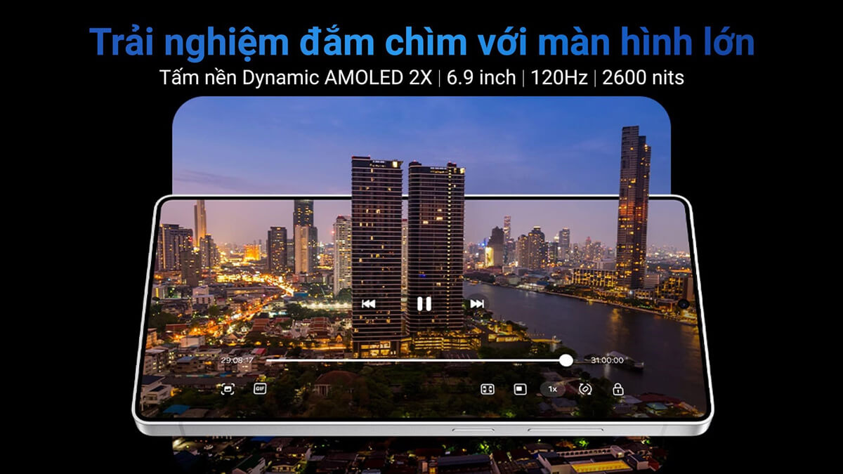 Dynamic AMOLED 2X của Samsung Galaxy S25 Ultra 512GB