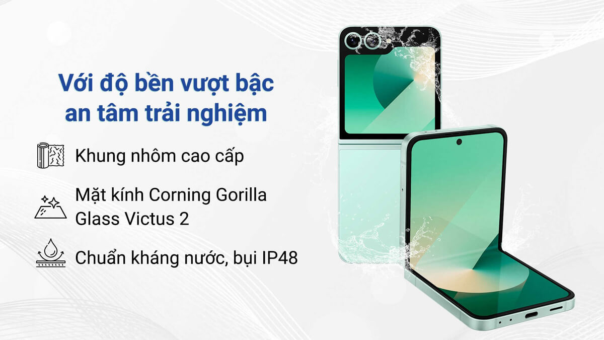 Samsung Galaxy Z Flip6 256GB - Độ bền