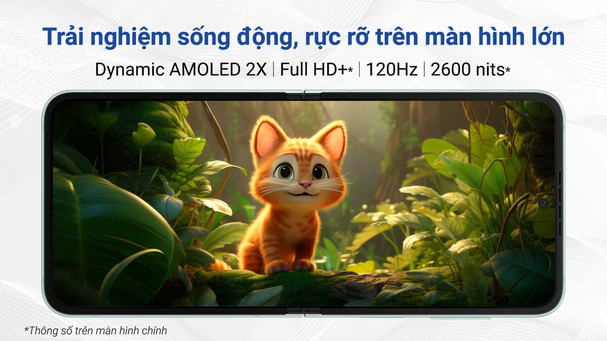 Samsung Galaxy Z Flip6 256GB - Màn hình