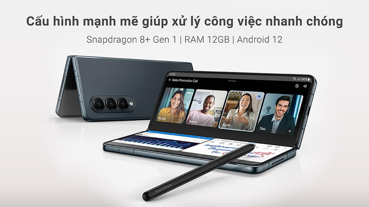 Hiệu năng mạnh mẽ của Samsung Galaxy Z Fold4 256GB