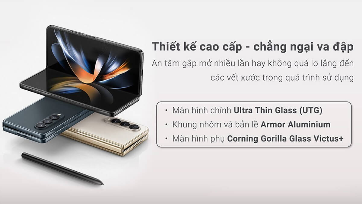 Thiết kế sang trọng của Galaxy Z Fold4