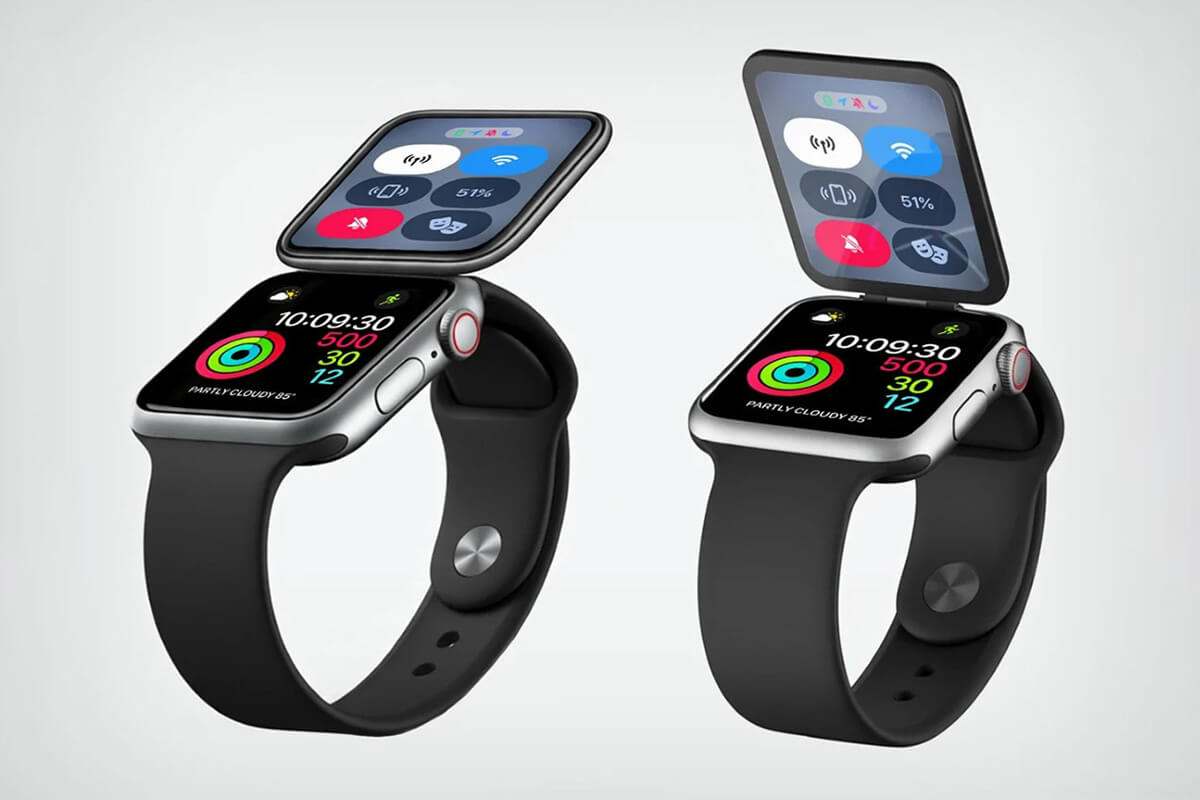 Apple Watch nắp gập có camera bên trong. Apple Watch nắp gập có camera bên trong