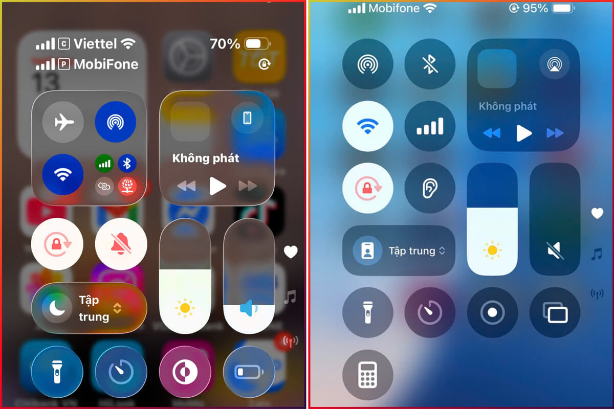 Giao diện mới trên iOS 26 Giao diện Liquid Glass trong bản cập nhật iOS 26