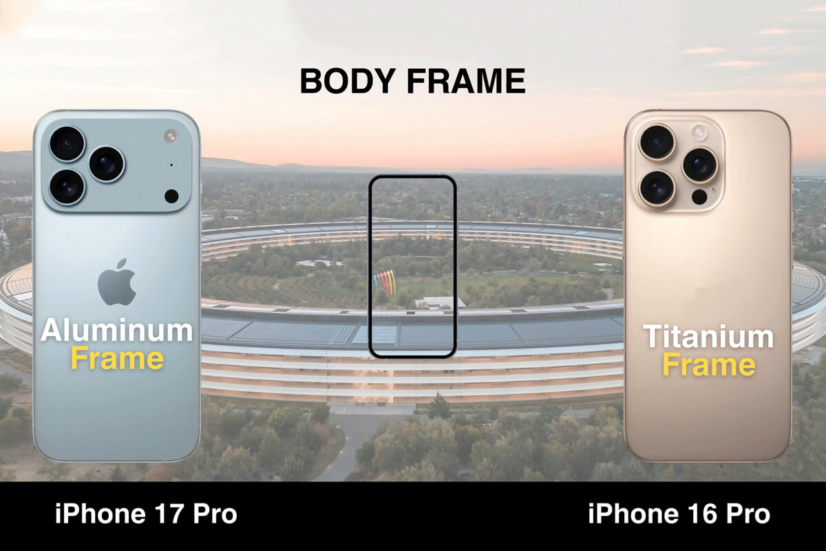 Thiết kế iPhone 17 Pro vs 16 Pro