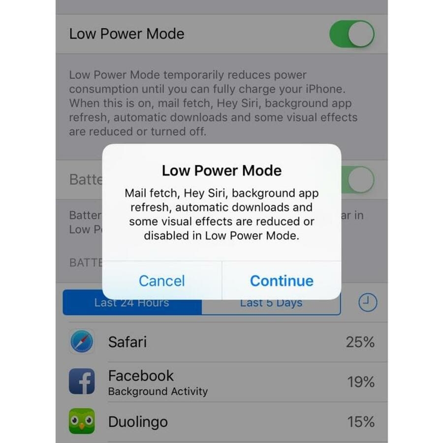 Chế độ tiết kiệm pin Lower Power Mode Chế độ tiết kiệm pin Lower Power Mode