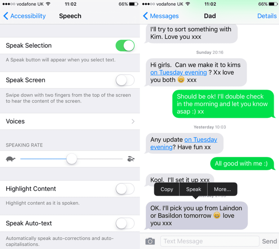 Để iPhone đọc văn bản giúp bạn  Để iPhone đọc văn bản giúp bạn