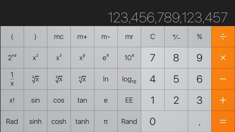 Vuốt xóa nhanh trên ứng dụng máy tính (Calculator) Vuốt xóa nhanh trên ứng dụng máy tính (Calculator)