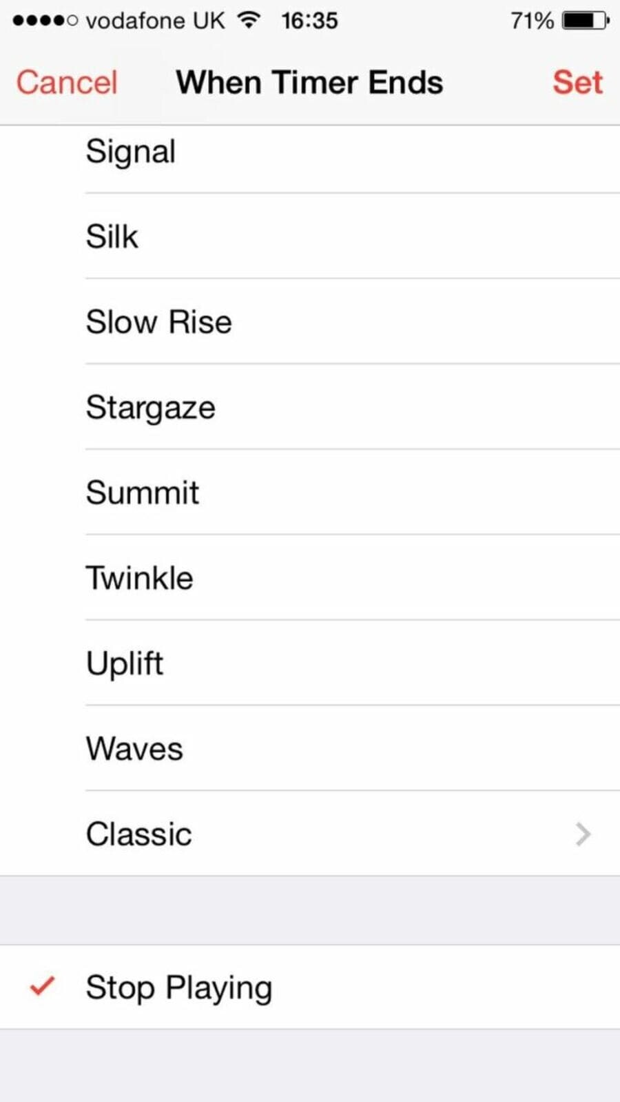 Hẹn giờ tự ngưng phát nhạc Hẹn giờ tự ngưng phát nhạc