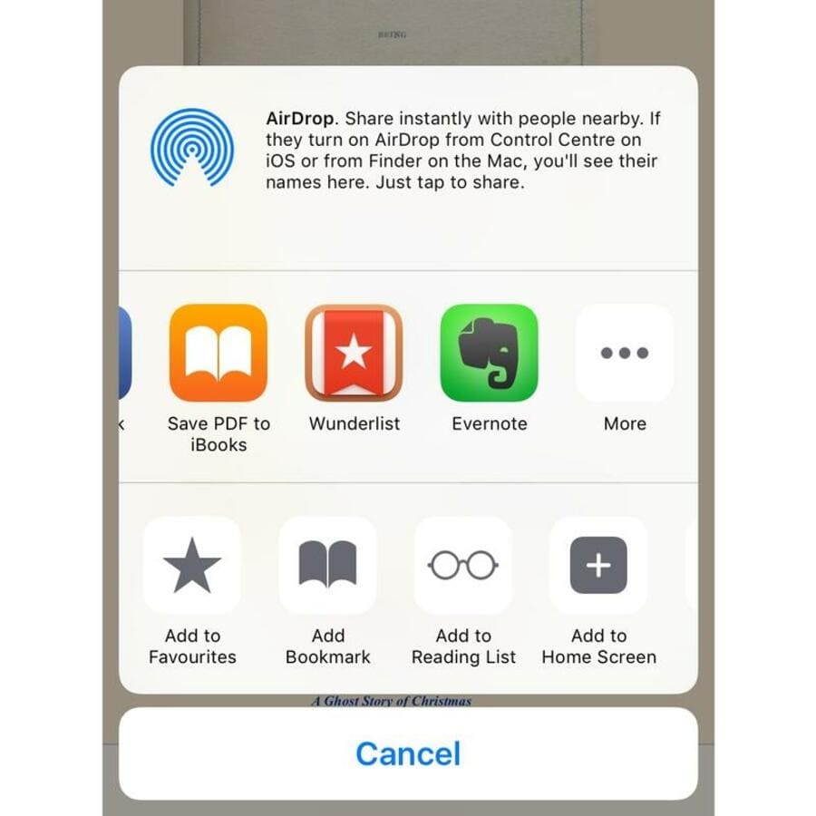 Lưu file PDF vào ứng dụng iBooks Lưu file PDF vào ứng dụng iBooks
