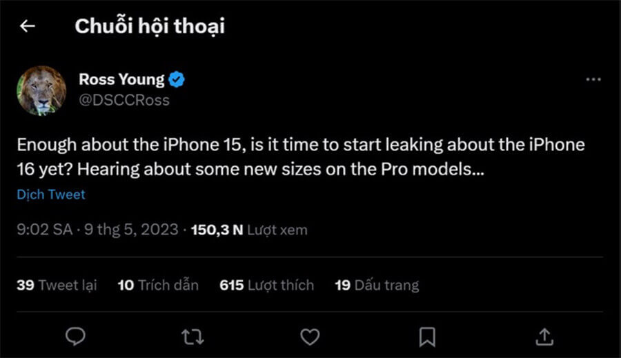 Thêm nguồn tin uy tín xác nhận Apple sẽ tăng kích thước màn hình iPhone 16 Pro - Hình 2