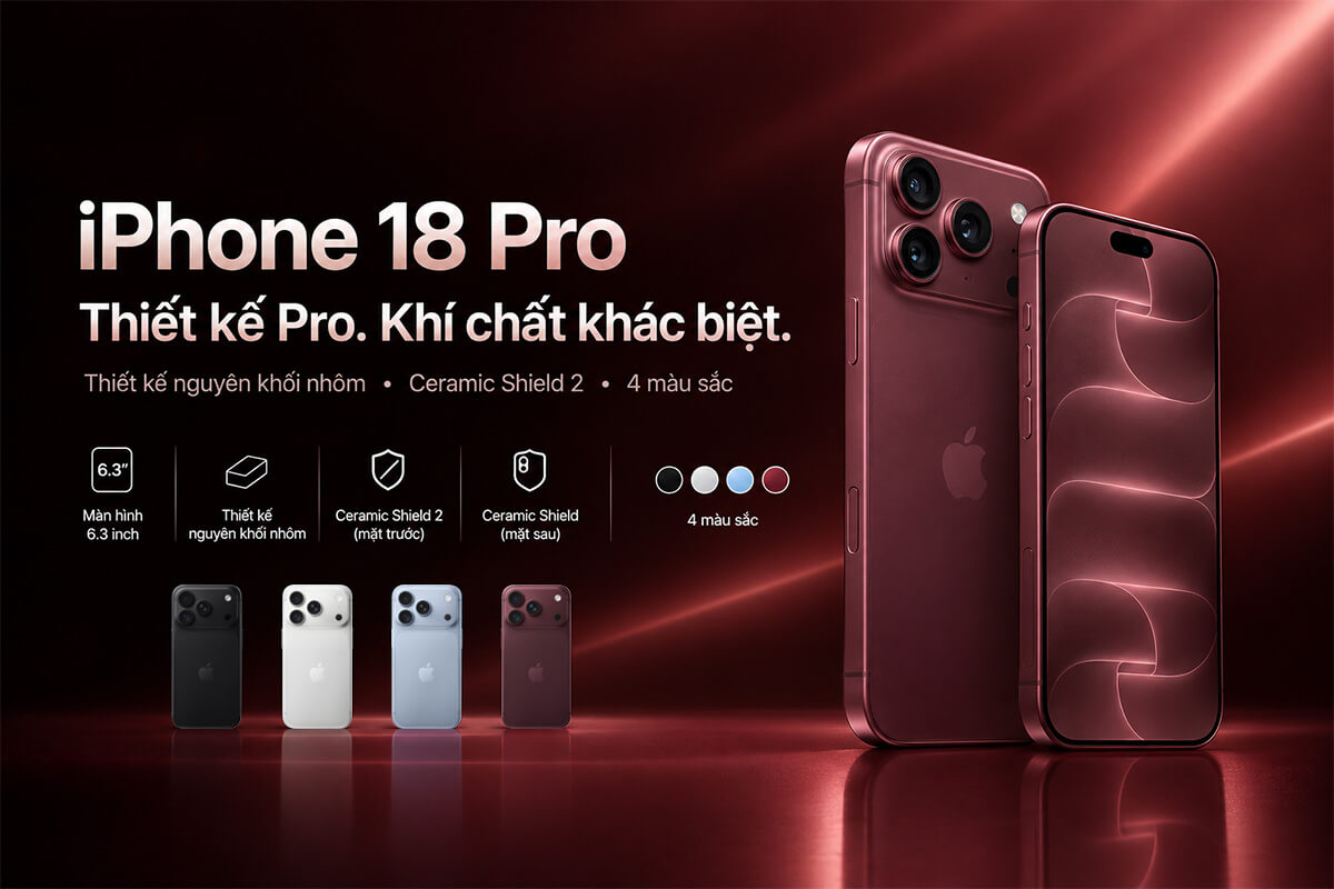 Thiết kế iPhone 18 Pro