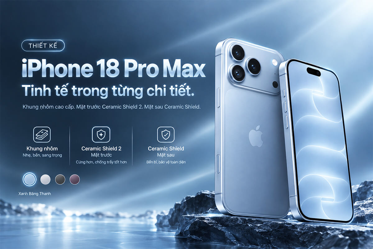 Thiết kế iPhone 18 Pro Max Thiết kế iPhone 18 Pro Max