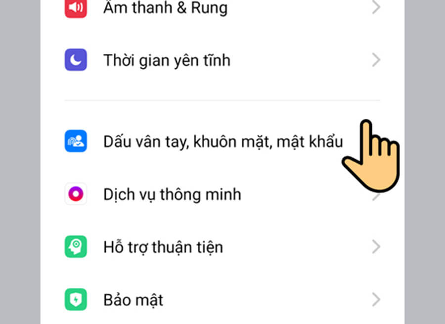 Thiết lập bảo mật mở khóa bằng khuôn mặt trên Oppo F11 Pro - Hình 2 Thiết lập bảo mật mở khóa bằng khuôn mặt trên Oppo F11 Pro - Hình 2