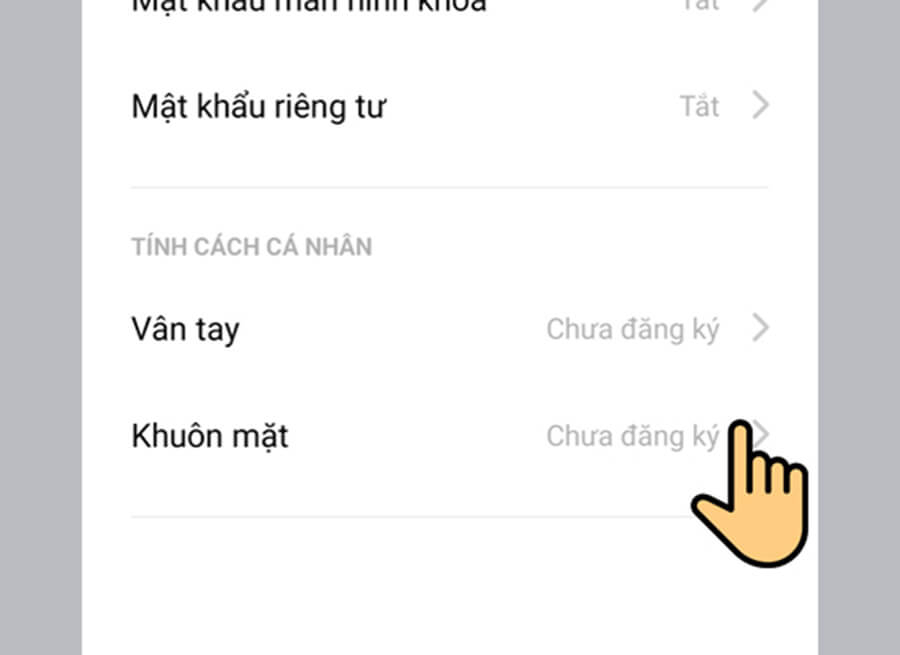 Thiết lập bảo mật mở khóa bằng khuôn mặt trên Oppo F11 Pro - Hình 3 Thiết lập bảo mật mở khóa bằng khuôn mặt trên Oppo F11 Pro - Hình 3