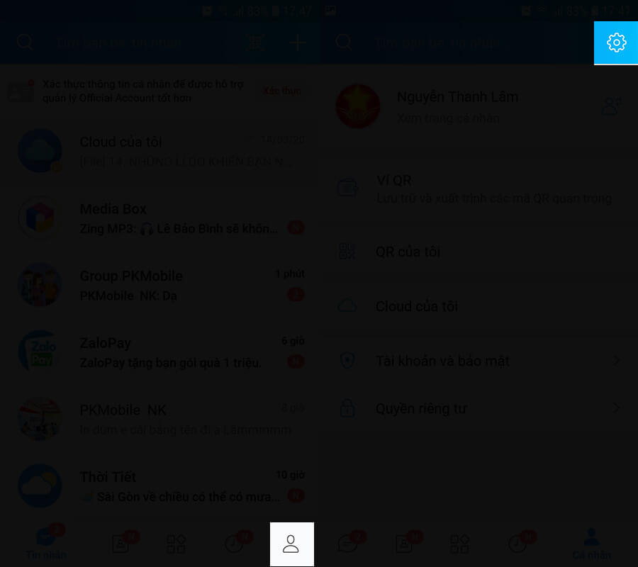 Cách thu nhỏ màn hình video call Zalo - Hình 1