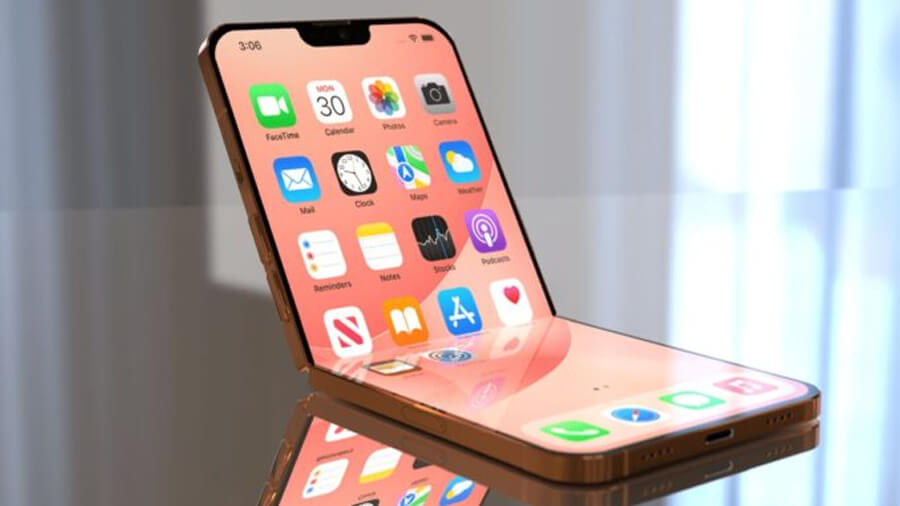 Tiếp tục xuất hiện concept iPhone Flip: Viền màn hình gập siêu mỏng, khung bằng thép sang trọng - Hình 1