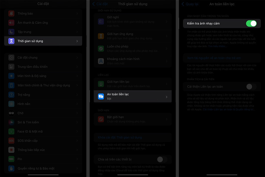 Kiểm tra ảnh nhạy cảm trên iPhone Kiểm tra ảnh nhạy cảm trên iPhone
