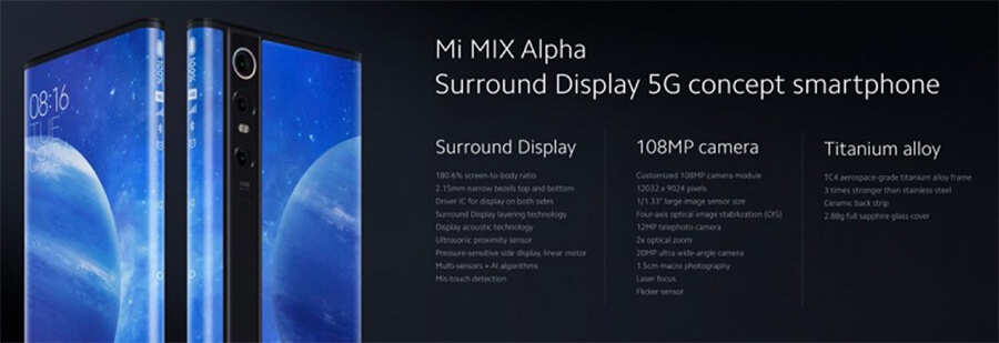 Xiaomi ra mắt Mi MIX Alpha: Màn hình bao quanh thân máy, camera 108MP, giá 65 triệu - Hình 6