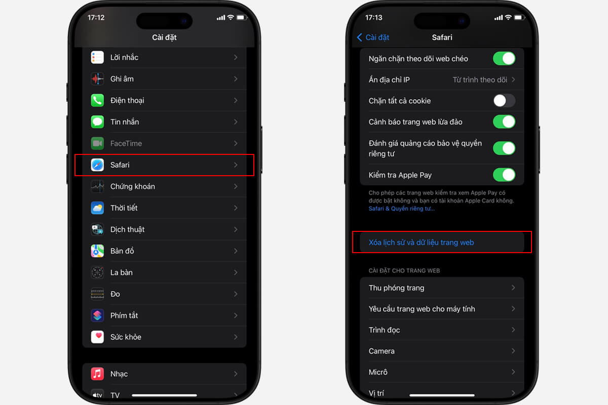 5 cách xóa bộ nhớ đệm iPhone hiệu quả - tăng tốc thiết bị ngay lập tức - Hình 1 Cách xóa cache Safari giúp tăng tốc iPhone